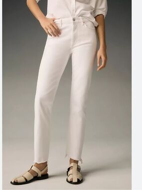 PAIGE Cindy Raw-Hem Straight Jeans size 27